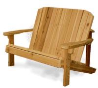 It is light, the resin is poisonous to insects, and the Species features an extremely high thermal factor. Western Red Cedar has 80% of the tensile strength of Oak, and is pound-for-pound stronger than steel!
Western Red Cedar is also an appearance-grade wood. When properly coated with Sikkens Cetol, or Tung Oil, the grains stand out, providing high aesthetic appeal, and and long-lasting durability - even under severe conditions.
It is not uncommon for a properly finished Adirondack Chair to last 100 years, there are many in existence to prove it. Naturally, these furniture pieces often become family heirlooms, and are handed down generations after generation, becoming sought after prizes for collectors.