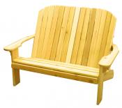 Click to enlarge image  - Adirondack Loveseat - Designed for love birds with room for two to curl up in!