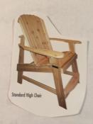 Click to enlarge image  - High Std Chair w/25" seat height - 